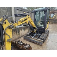 Yanmar SV26 mini ekskavators (lietots). AR RŪPNĪCAS GARANTIJU LĪDZ 2026.08